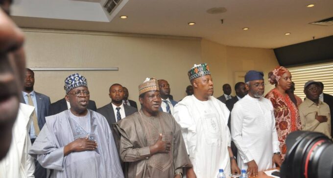 PHOTOS Tinubu APC Governors NWC Meet In Abuja TheCable