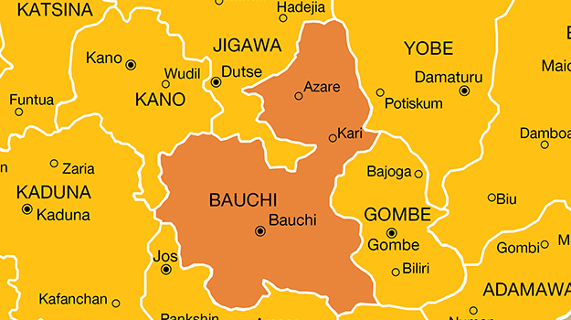 map of Bauchi state