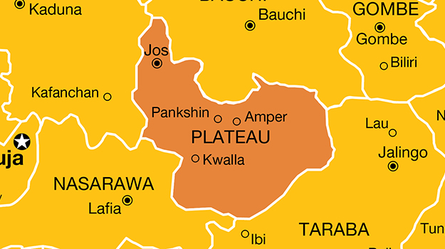 A map of Plateau state