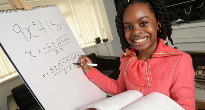 10-year-old Nigerian girl tops UK varsity class