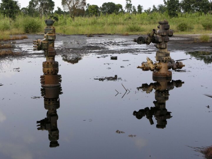 Polluted regions in Ogoni land