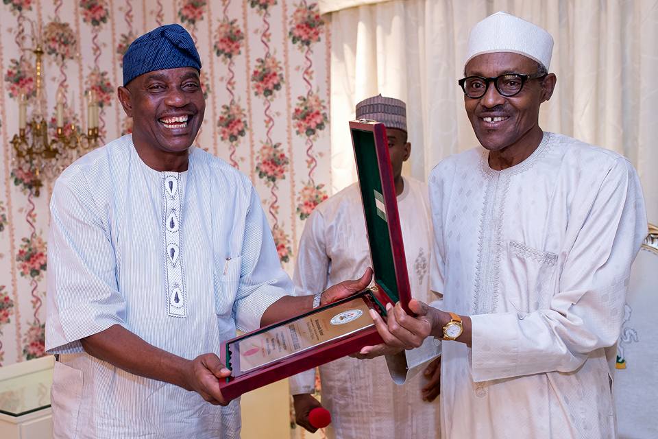 Solomon Arase and President Muhammadu Buhari