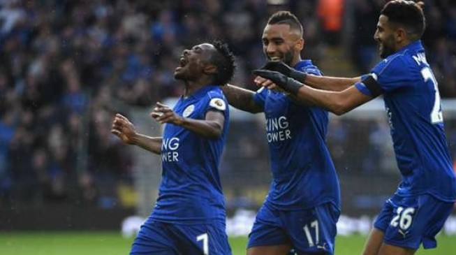  Musa scores his first goal for Leicester in the EPL