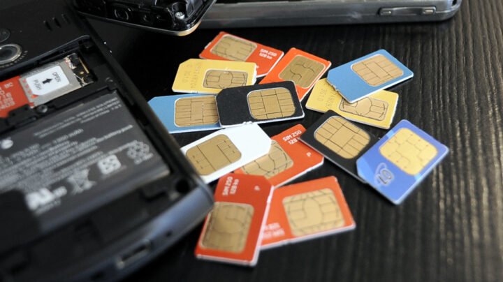 Illustrative photo of SIM cards