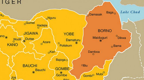 Borno state map