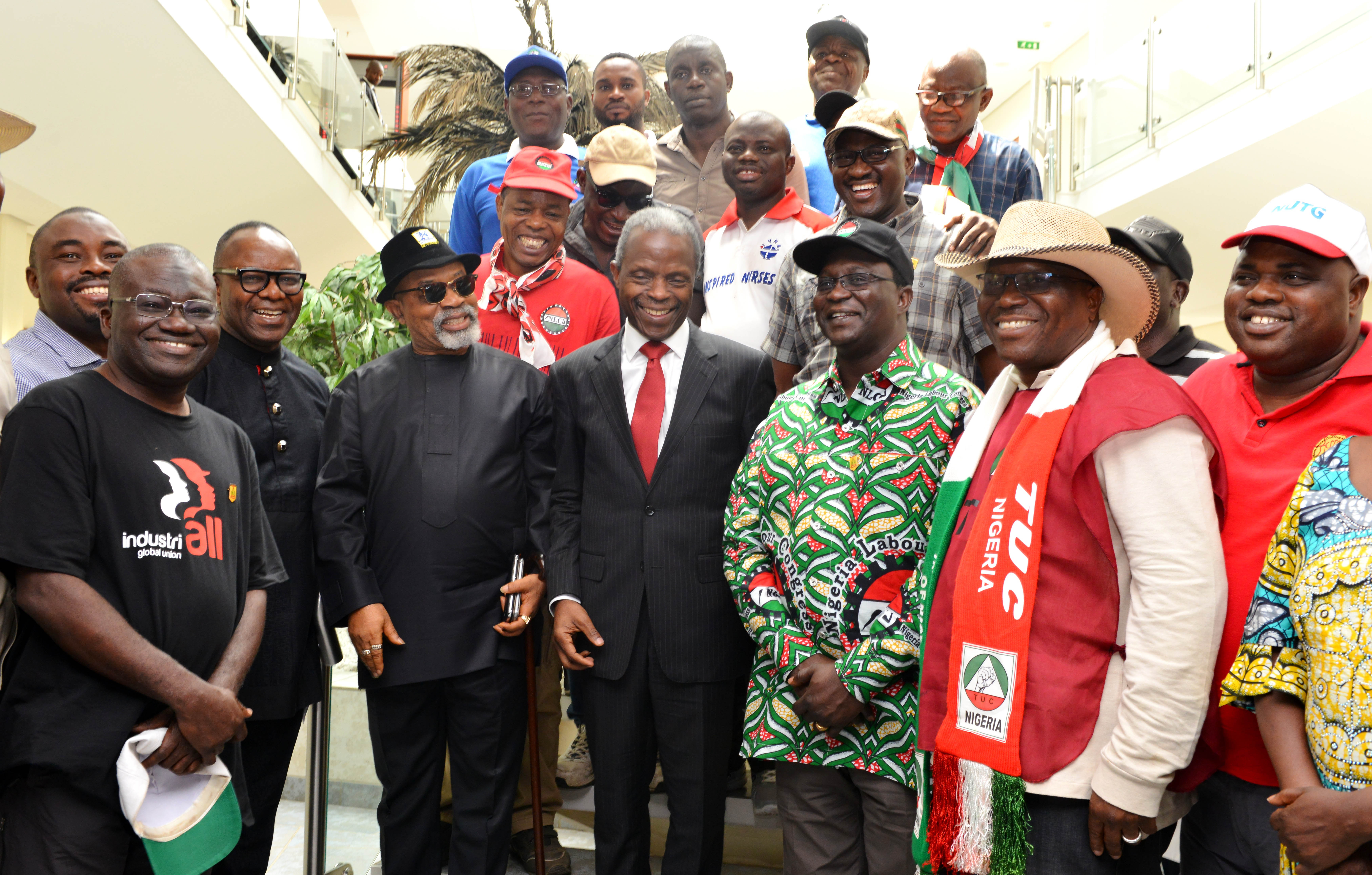 PIC. 33. NLC PROTEST AT PRESIDENTIAL VILLA IN ABUJA