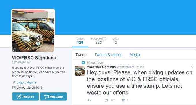 EXTRA: This Twitter handle will help you ‘avoid VIO/FRSC trap’