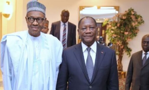 Ivorien president visits Buhari in Aso Rock