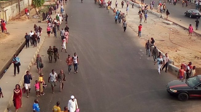 Image result for Air passengers, commuters stranded as Lagos blocks major roads over Buhariâ€™s visit