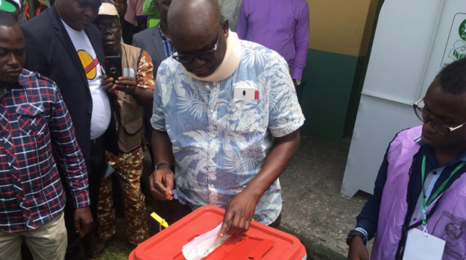 ‘There is danger ahead but I will win’ — Fayose speaks after voting