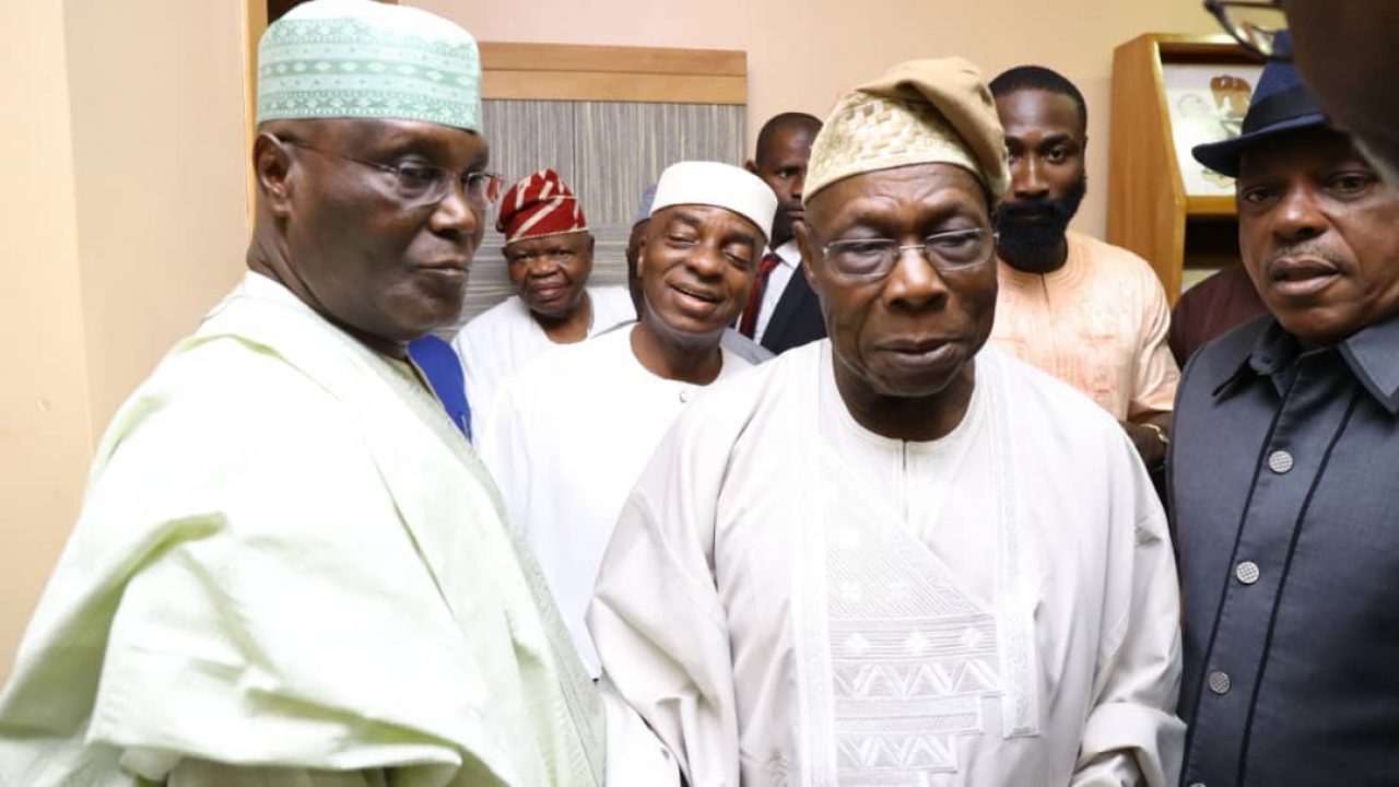 Image result for Atiku Pays Courtesy Visit At Obasanjoâ€™s Residence