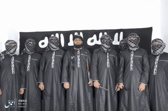 ISIS releases picture of seven men 'responsible for Sri Lanka bombings'