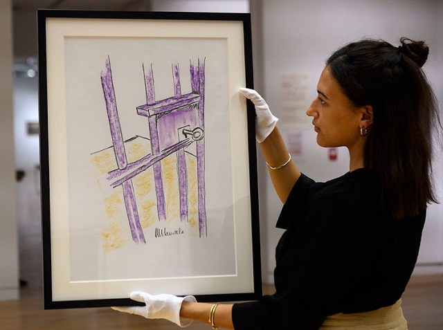 Nelson Mandela’s prison door drawing sells for $112,575