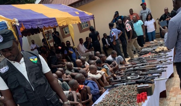 Police arrest 38 suspects for armed robbery, kidnapping