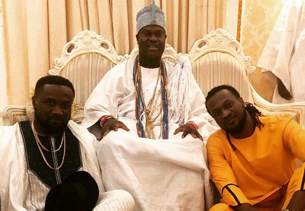 WATCH: Ooni of Ife vibes to Paul Okoye’s new song