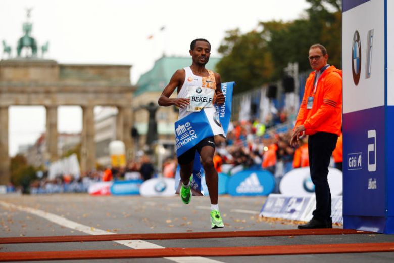 Bekele misses world record by two seconds in Berlin marathon win