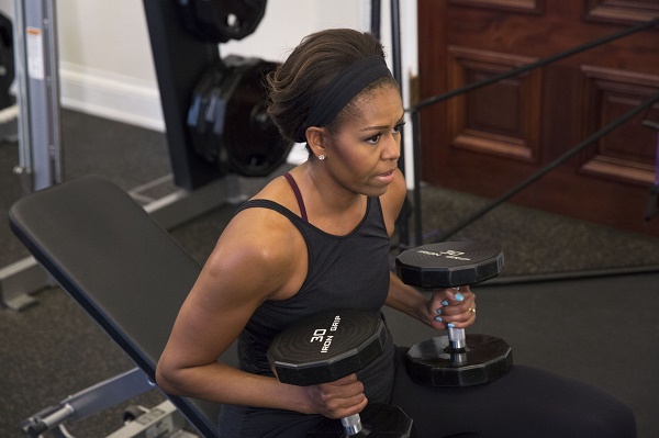 Michelle Obama wows fans with inspirational gym photo