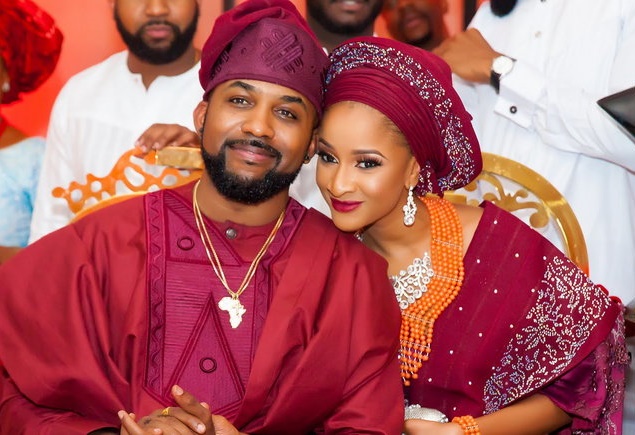 ‘Whomever curses you will be cursed’ — Adesua Etomi celebrates Banky W on 39th birthday