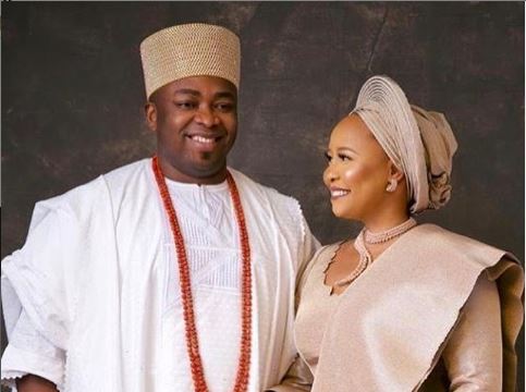 'Thank you for adding colour to my world' -- Elegushi celebrates first wedding anniversary with second wife