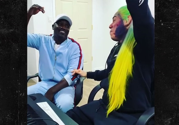 WATCH: 6ix9ine teases 'Locked Up' sequel with Akon