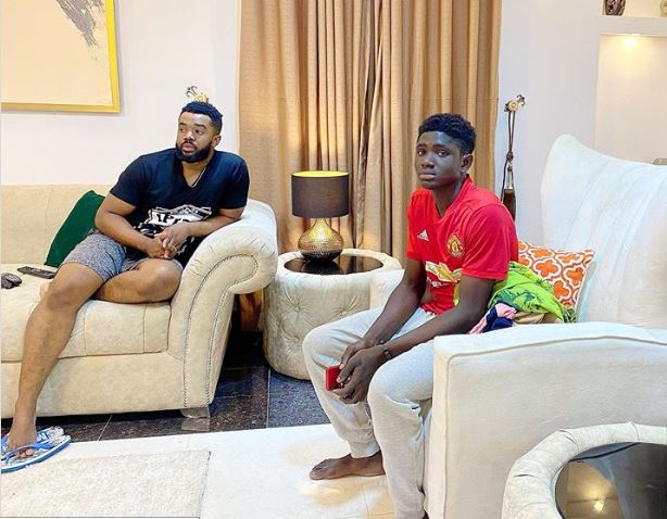 ‘Say hello to my new son’ — Williams Uchemba adopts carpenter, to sponsor his education