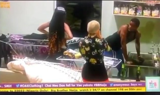 BBNaija Day 67: Nengi stunned as Neo washes Vee's panties