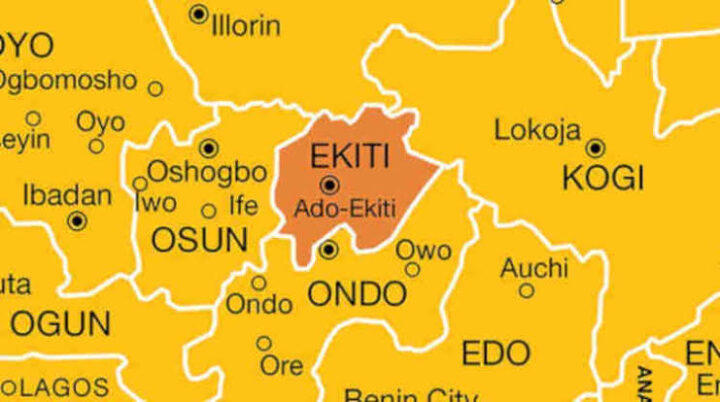 map of Ekiti state