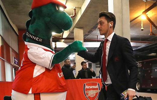 Ozil offers to pay Gunnersaurus’ wages after mascot is sacked by Arsenal