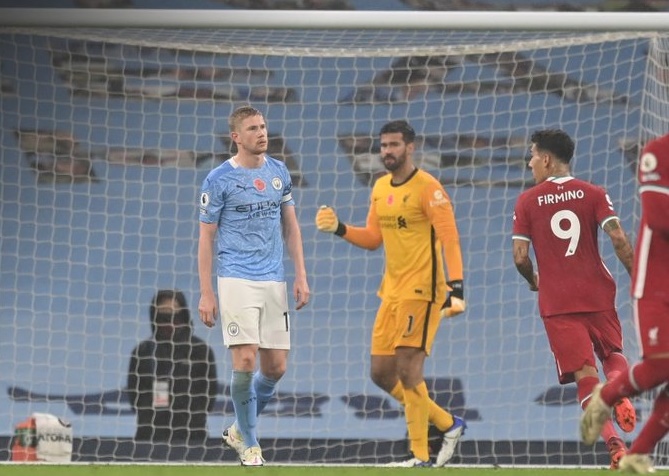 EPL results: De Bruyne misses penalty as Man City, Liverpool share points