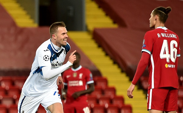 UCL results: Atalanta beat Liverpool at Anfield