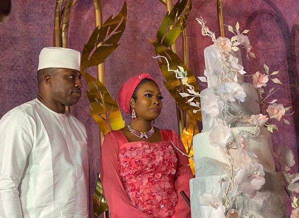 PHOTOS: Tambuwal, Laycon, Timi Dakolo grace Dimeji Bankole's wedding to Bagudu's daughter