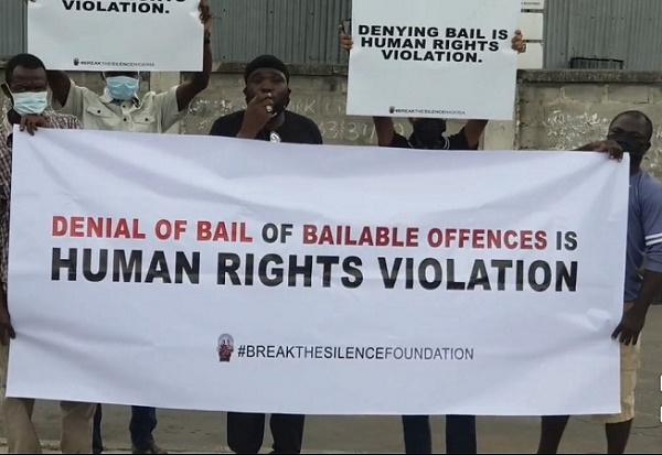 Yomi Fabiyi leads protest seeking Baba Ijesha's release on bail