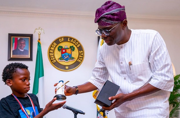 ICYMI: Sanwo-Olu meets boy who turned chess champion despite cerebral palsy