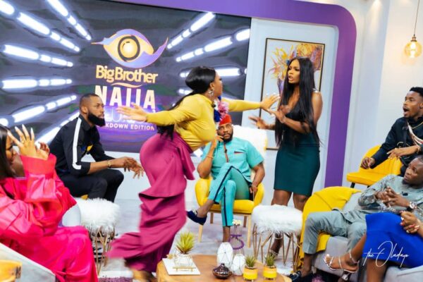 VIDEO: Drama as Lucy slaps Kaisha during BBNaija reunion