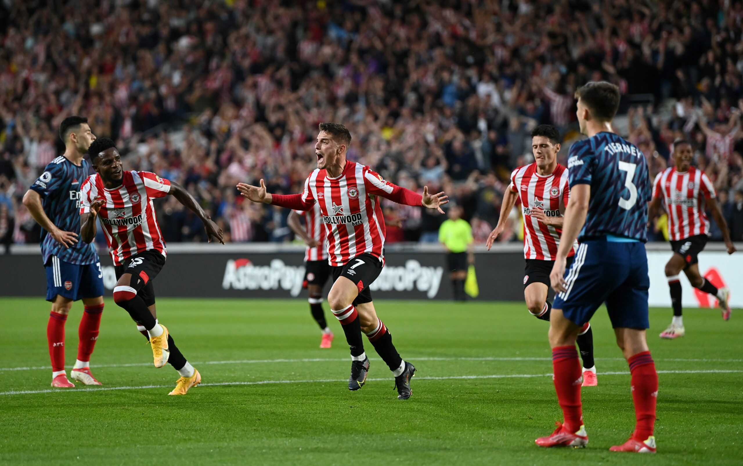 Brentford overpower Arsenal for first EPL win in 74 years