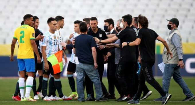 COVID violation: Brazil-Argentina match suspended as health officials invade pitch