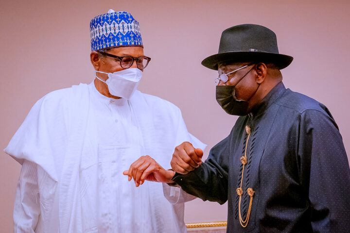 Muhammadu Buhari and Goodluck Jonathan