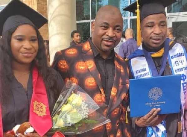 MC Oluomo’s son taunts critics who call his dad a ‘tout’