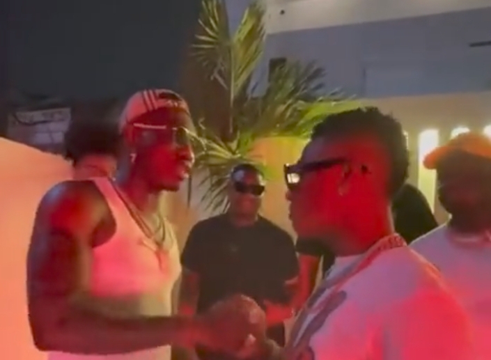 VIDEO: Wizkid, Zlatan 'reconcile' amid rumoured rift