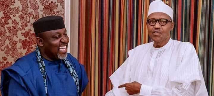 Rochas Okorocha and President Muhammadu Buhari