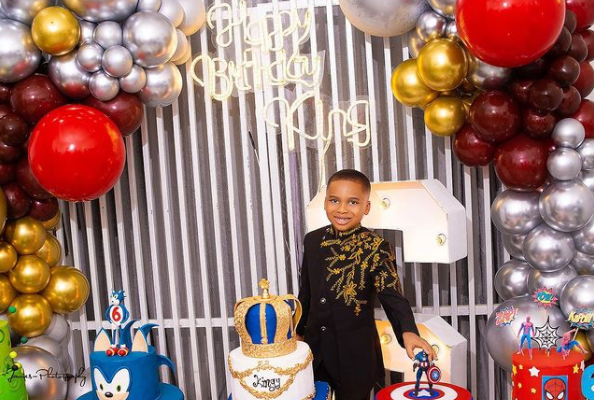 Tonto Dikeh gifts son plot of land in Scotland on 6th birthday