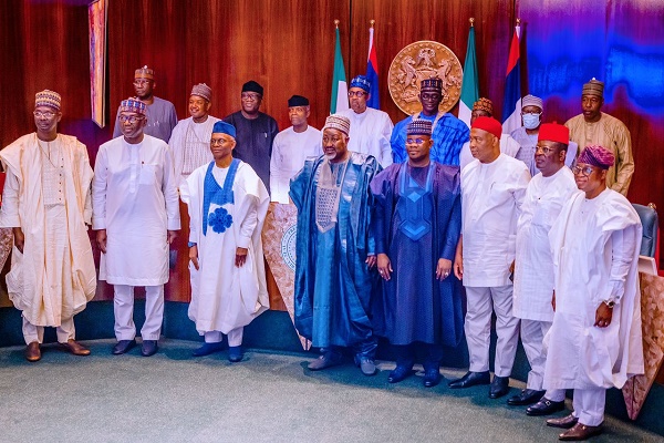 APC governors and President Muhammadu Buhari