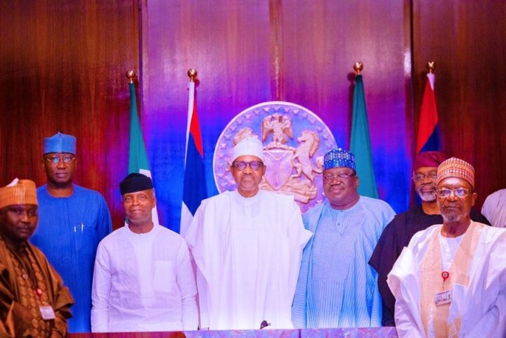 Muhammadu Buhari and APC leaders