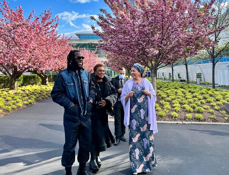 Burna Boy meets UN deputy secretary-general ahead of New York concert