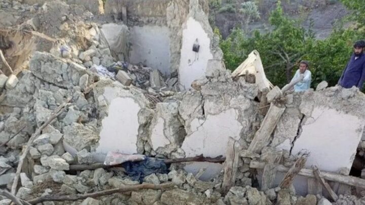 Building destoyed in Afghanistan earthquake