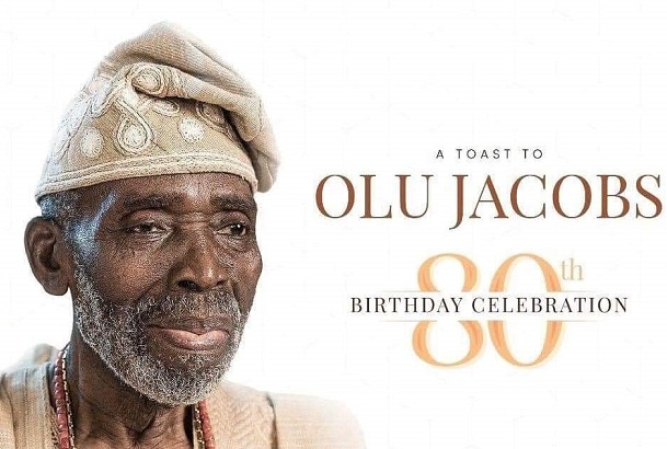 Joke Silva gushes over 'handsome' Olu Jacobs ahead of his 80th birthday