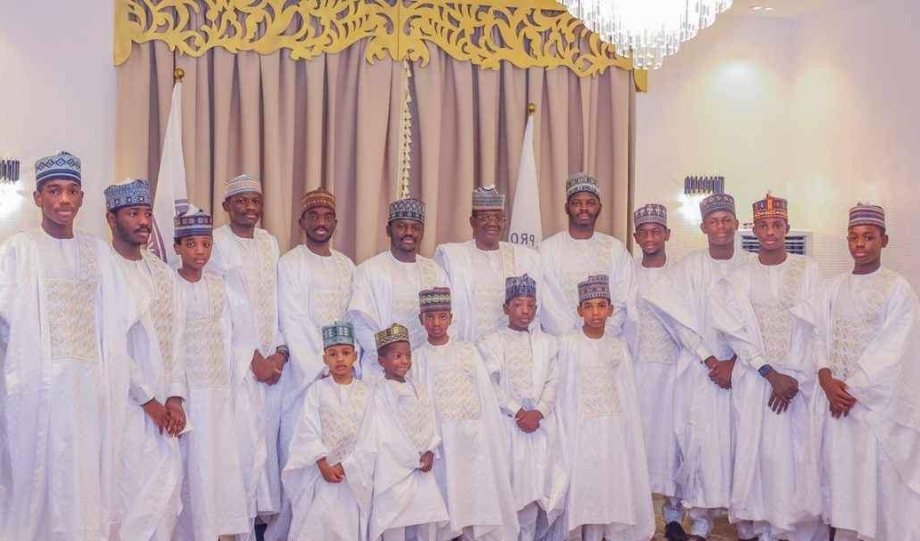 PHOTOS: Matawalle trends over shoot with ‘his 30 children’
