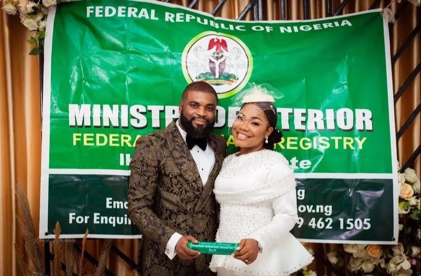 PHOTOS: Mercy Chinwo weds partner in court