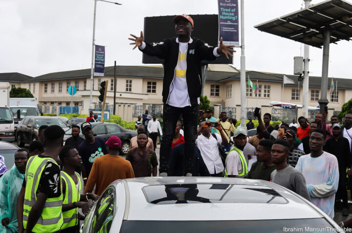 NANS PROTEST AT LAGOS AIRPORT