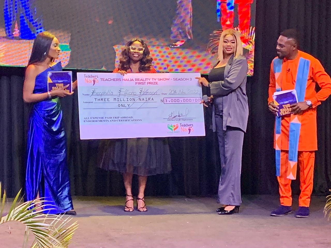 PHOTOS: Theophilla Hanson wins 2022 Teachers Naija to clinch N10m prize